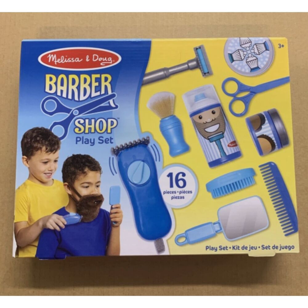 Melissa & Doug Barber Shop Play Set 16-Piece New